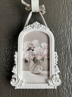 ✨NEW🤍My Texas House White Ornate Floral Wall Art 🖼️